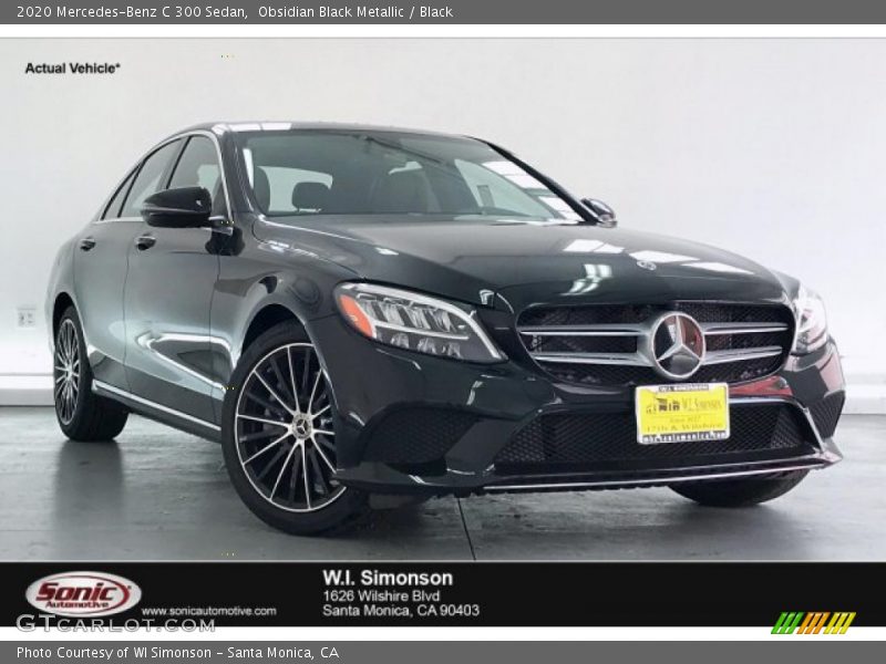 Obsidian Black Metallic / Black 2020 Mercedes-Benz C 300 Sedan