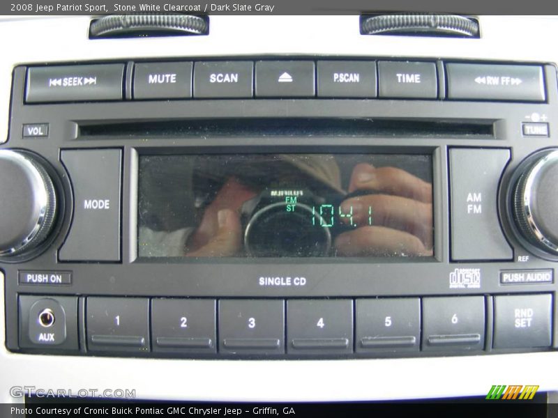 Stone White Clearcoat / Dark Slate Gray 2008 Jeep Patriot Sport