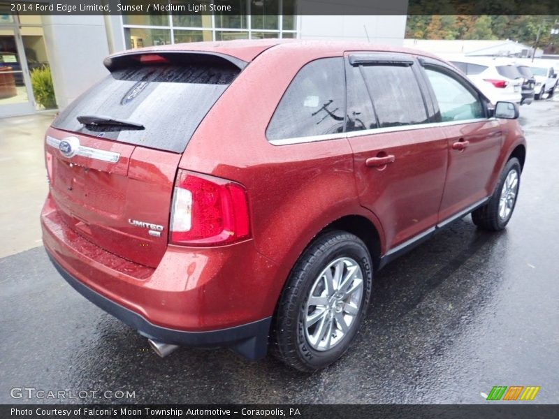 Sunset / Medium Light Stone 2014 Ford Edge Limited