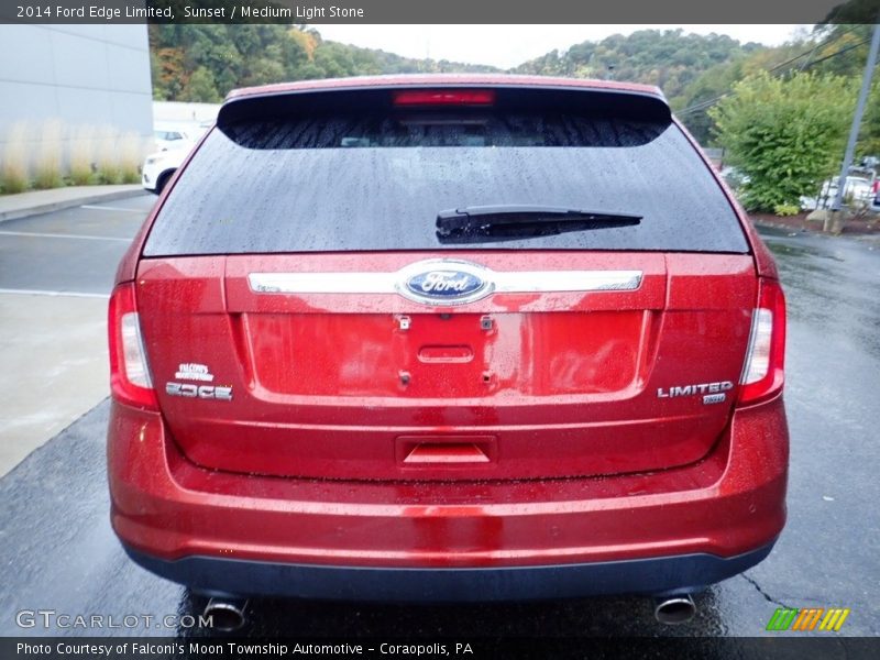 Sunset / Medium Light Stone 2014 Ford Edge Limited