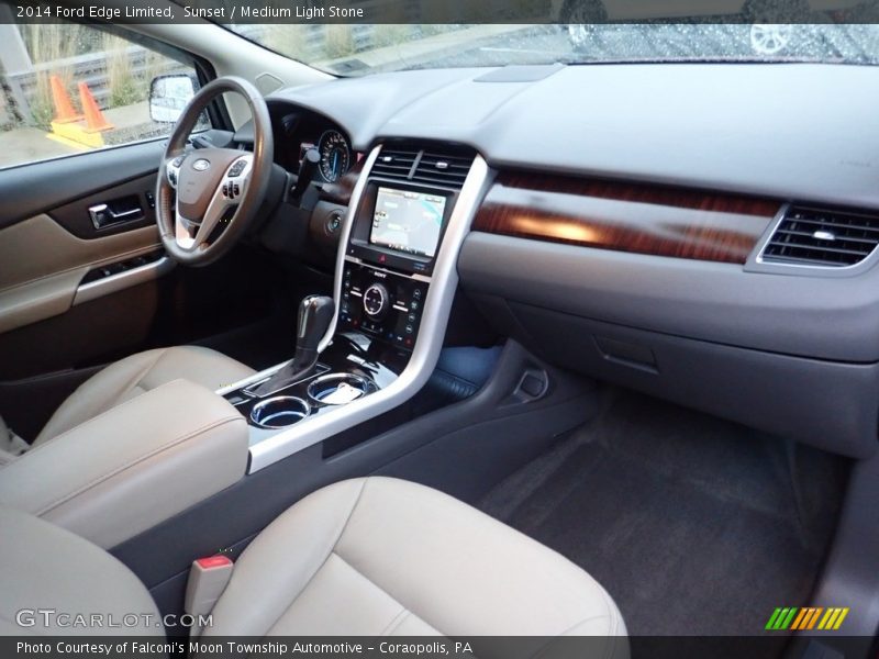 Sunset / Medium Light Stone 2014 Ford Edge Limited