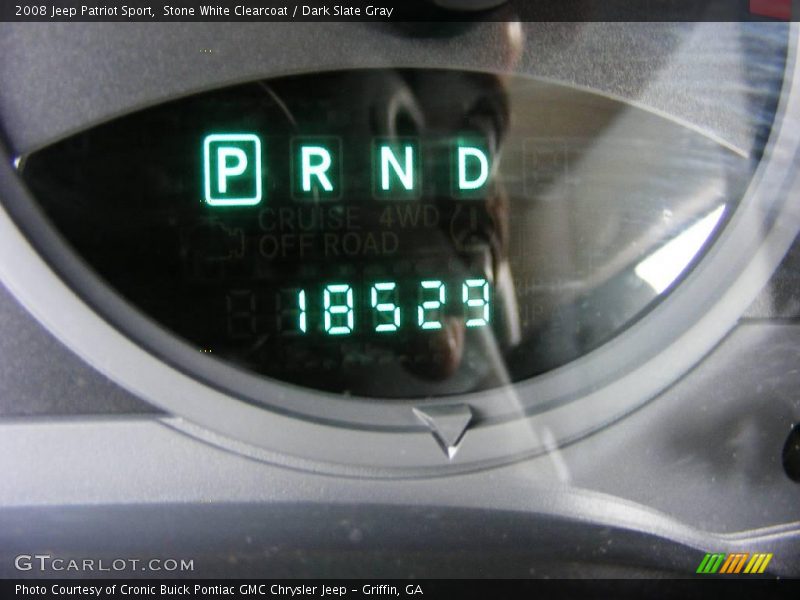 Stone White Clearcoat / Dark Slate Gray 2008 Jeep Patriot Sport