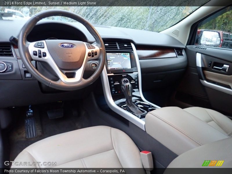 Sunset / Medium Light Stone 2014 Ford Edge Limited