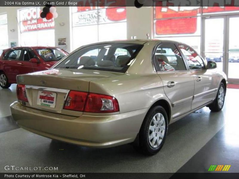 Cream Gold / Beige 2004 Kia Optima LX