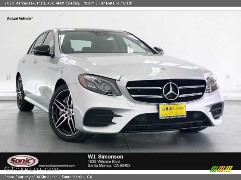 Iridium Silver Metallic / Black 2020 Mercedes-Benz E 450 4Matic Sedan