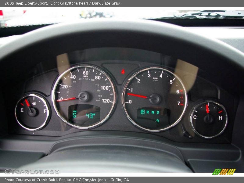 Light Graystone Pearl / Dark Slate Gray 2009 Jeep Liberty Sport