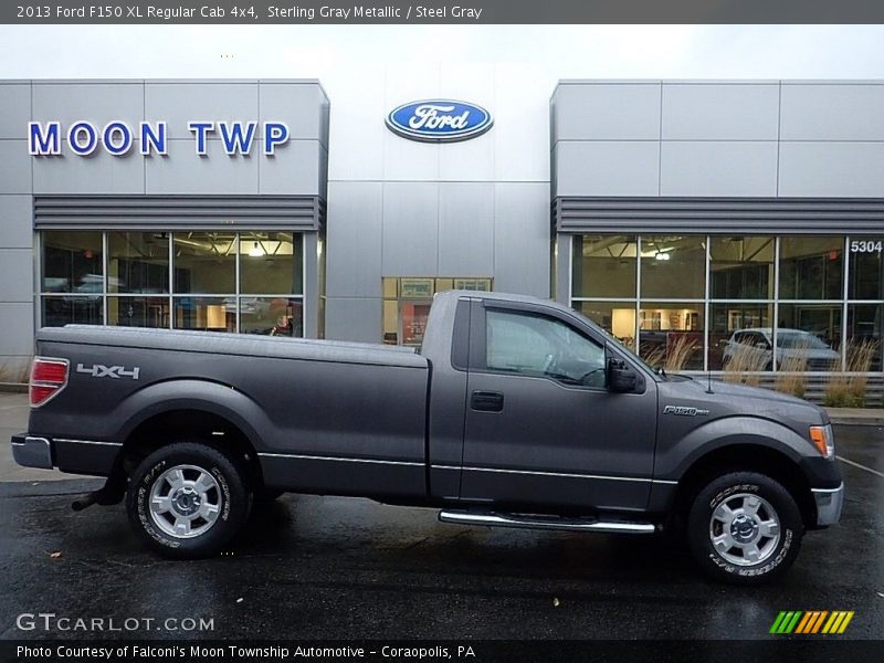 Sterling Gray Metallic / Steel Gray 2013 Ford F150 XL Regular Cab 4x4