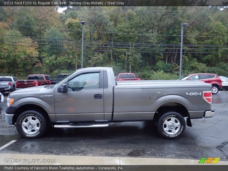 Sterling Gray Metallic / Steel Gray 2013 Ford F150 XL Regular Cab 4x4