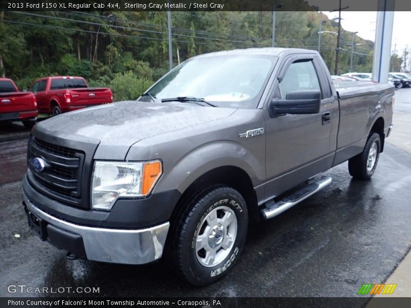 Sterling Gray Metallic / Steel Gray 2013 Ford F150 XL Regular Cab 4x4