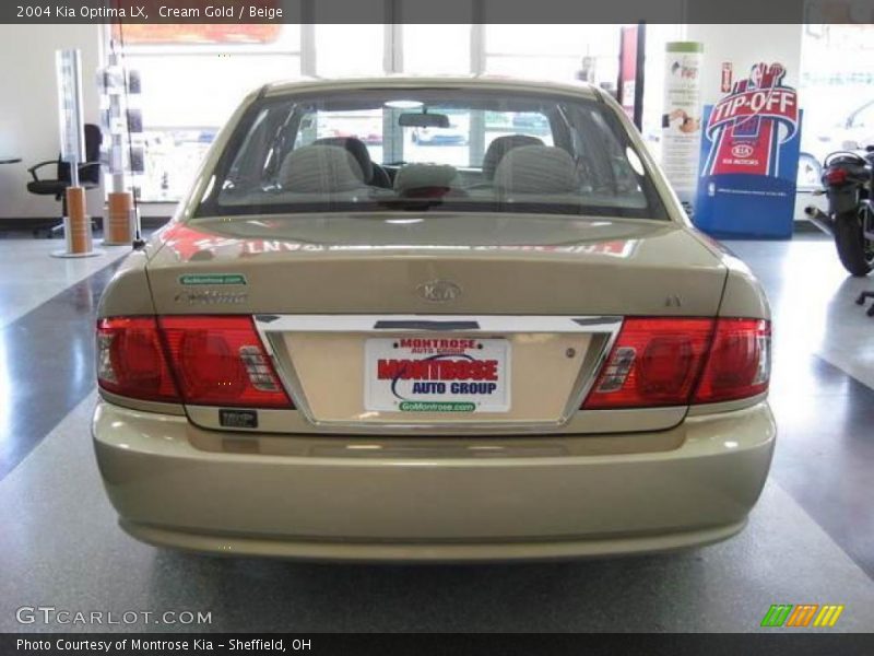 Cream Gold / Beige 2004 Kia Optima LX