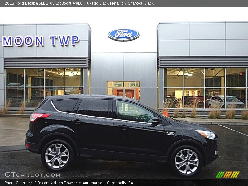 Tuxedo Black Metallic / Charcoal Black 2013 Ford Escape SEL 2.0L EcoBoost 4WD