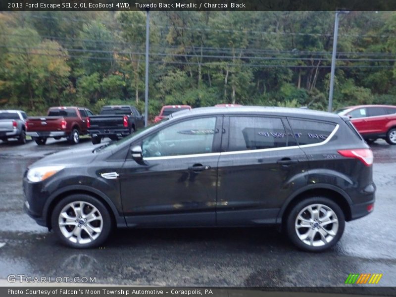 Tuxedo Black Metallic / Charcoal Black 2013 Ford Escape SEL 2.0L EcoBoost 4WD