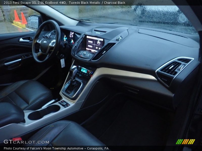 Tuxedo Black Metallic / Charcoal Black 2013 Ford Escape SEL 2.0L EcoBoost 4WD