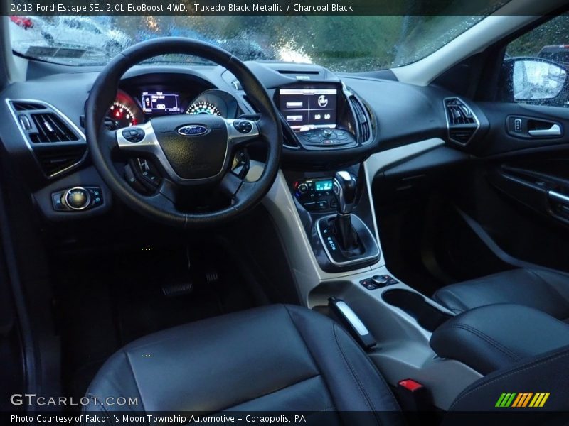 Tuxedo Black Metallic / Charcoal Black 2013 Ford Escape SEL 2.0L EcoBoost 4WD