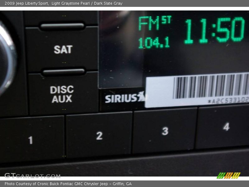 Light Graystone Pearl / Dark Slate Gray 2009 Jeep Liberty Sport