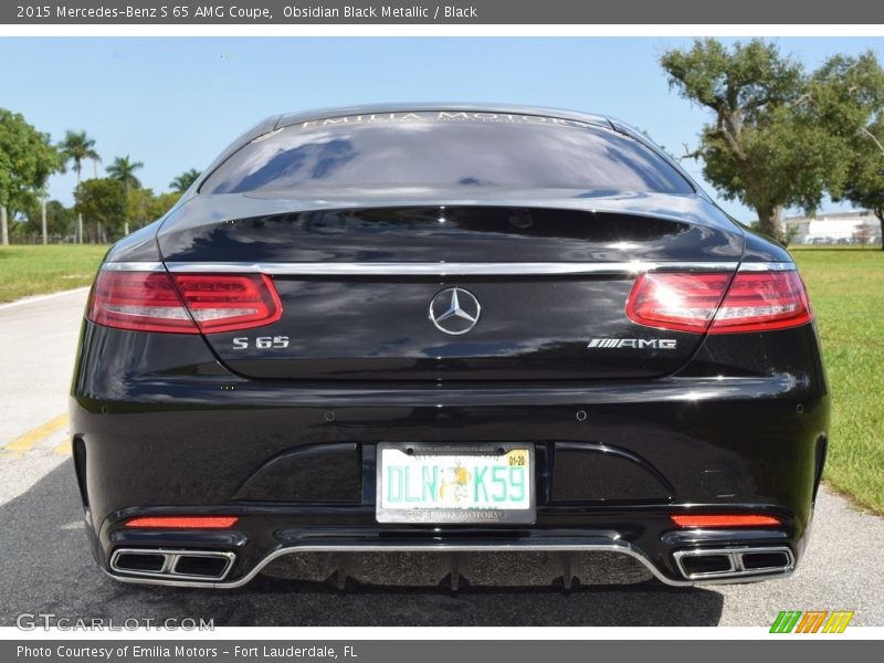 Obsidian Black Metallic / Black 2015 Mercedes-Benz S 65 AMG Coupe