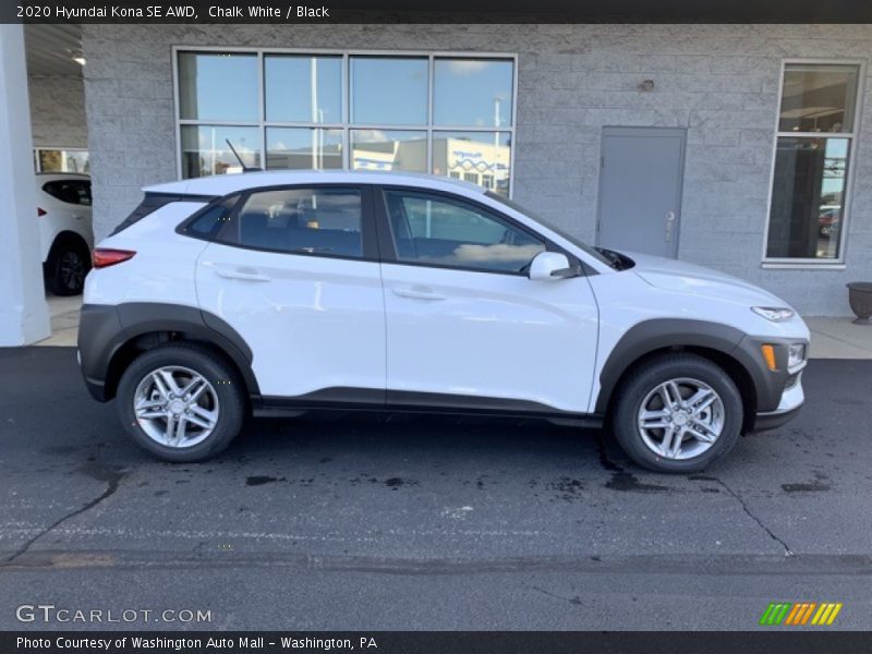 Chalk White / Black 2020 Hyundai Kona SE AWD