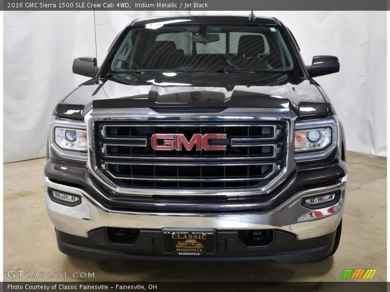 Iridium Metallic / Jet Black 2016 GMC Sierra 1500 SLE Crew Cab 4WD