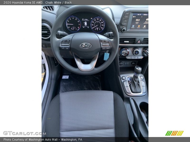 Chalk White / Black 2020 Hyundai Kona SE AWD
