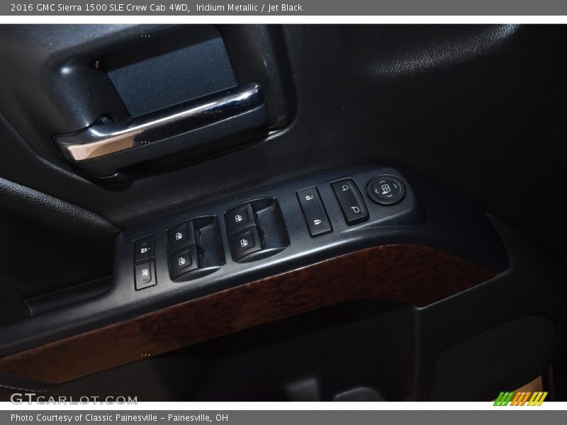 Iridium Metallic / Jet Black 2016 GMC Sierra 1500 SLE Crew Cab 4WD