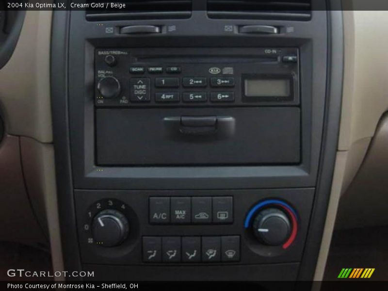 Cream Gold / Beige 2004 Kia Optima LX