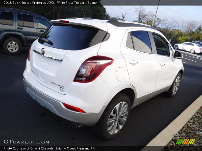 White Frost Tricoat / Ebony 2018 Buick Encore Preferred AWD