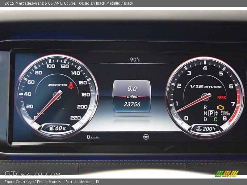  2015 S 65 AMG Coupe 65 AMG Coupe Gauges