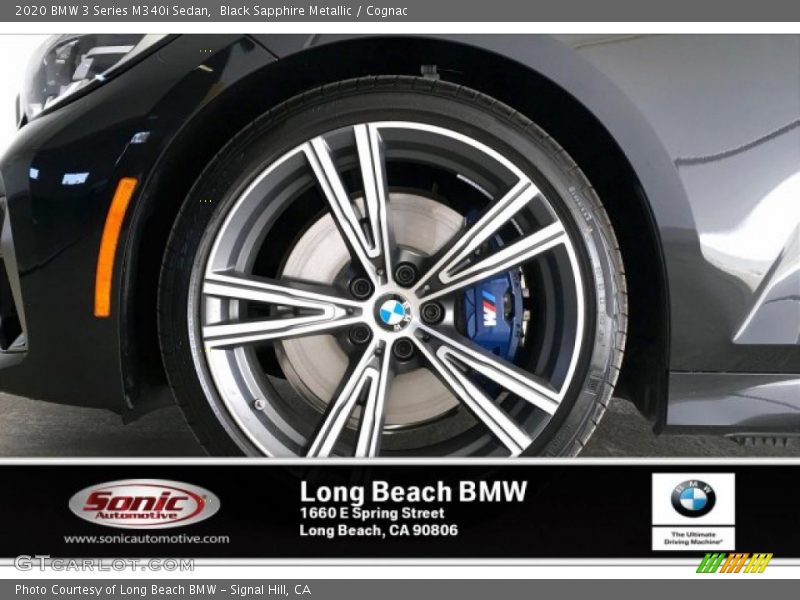 Black Sapphire Metallic / Cognac 2020 BMW 3 Series M340i Sedan