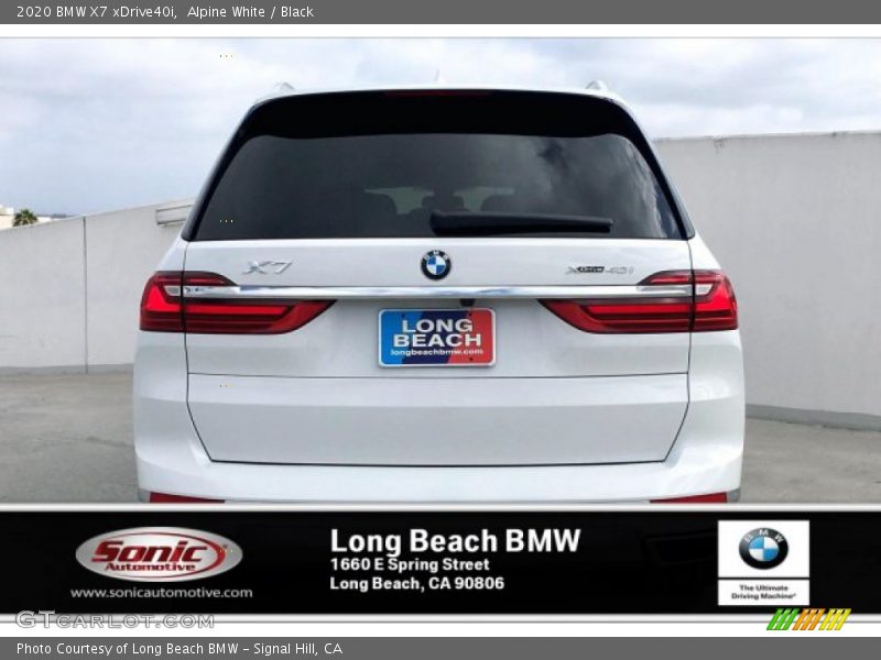 Alpine White / Black 2020 BMW X7 xDrive40i