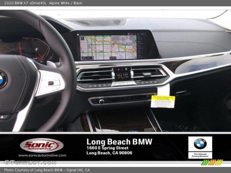 Alpine White / Black 2020 BMW X7 xDrive40i