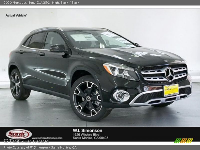 Night Black / Black 2020 Mercedes-Benz GLA 250