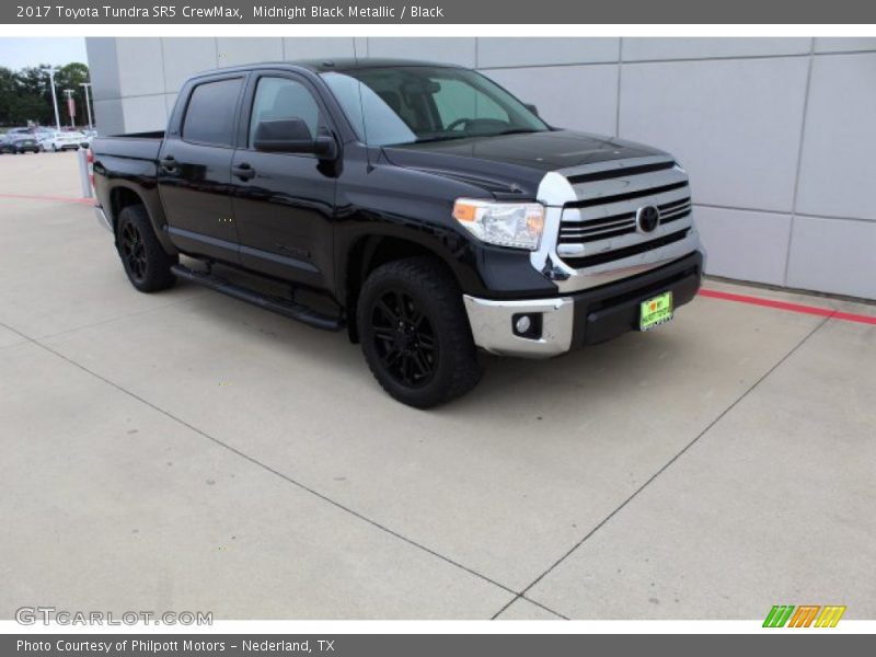 Midnight Black Metallic / Black 2017 Toyota Tundra SR5 CrewMax