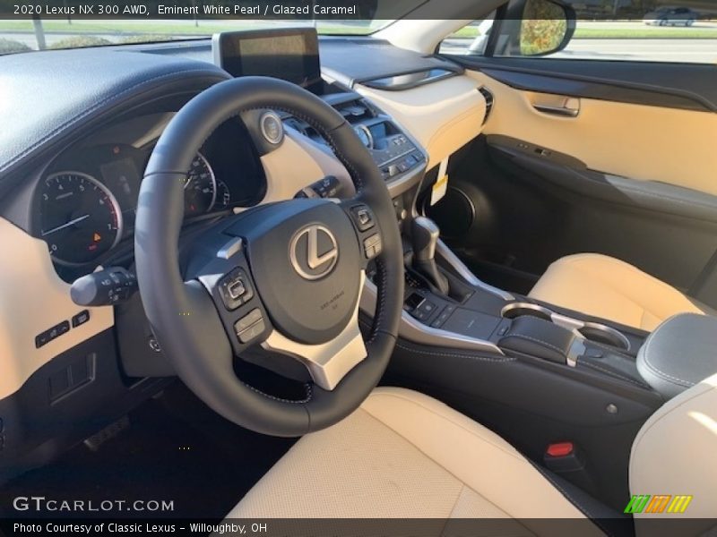 Eminent White Pearl / Glazed Caramel 2020 Lexus NX 300 AWD