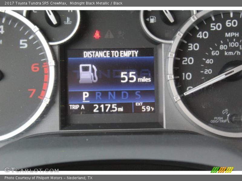 Midnight Black Metallic / Black 2017 Toyota Tundra SR5 CrewMax