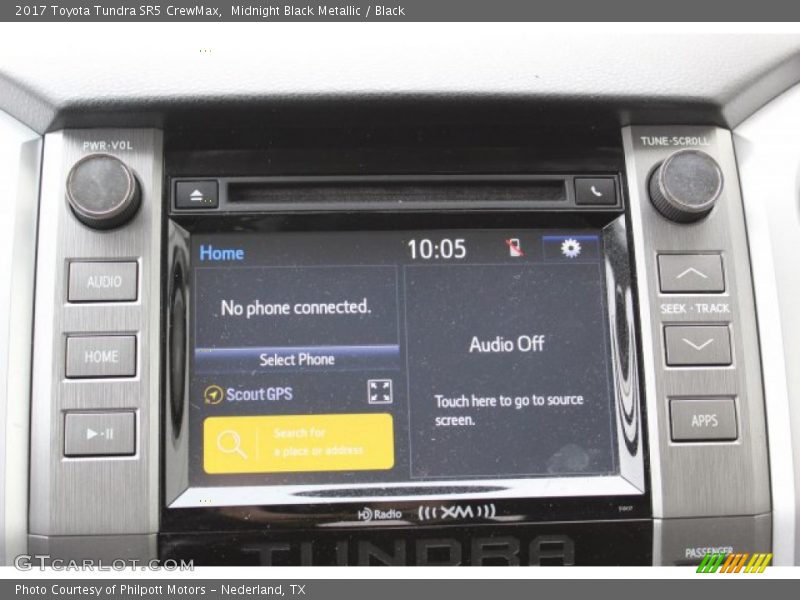 Midnight Black Metallic / Black 2017 Toyota Tundra SR5 CrewMax