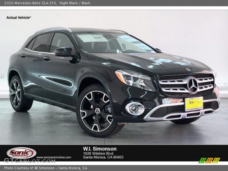 Night Black / Black 2020 Mercedes-Benz GLA 250
