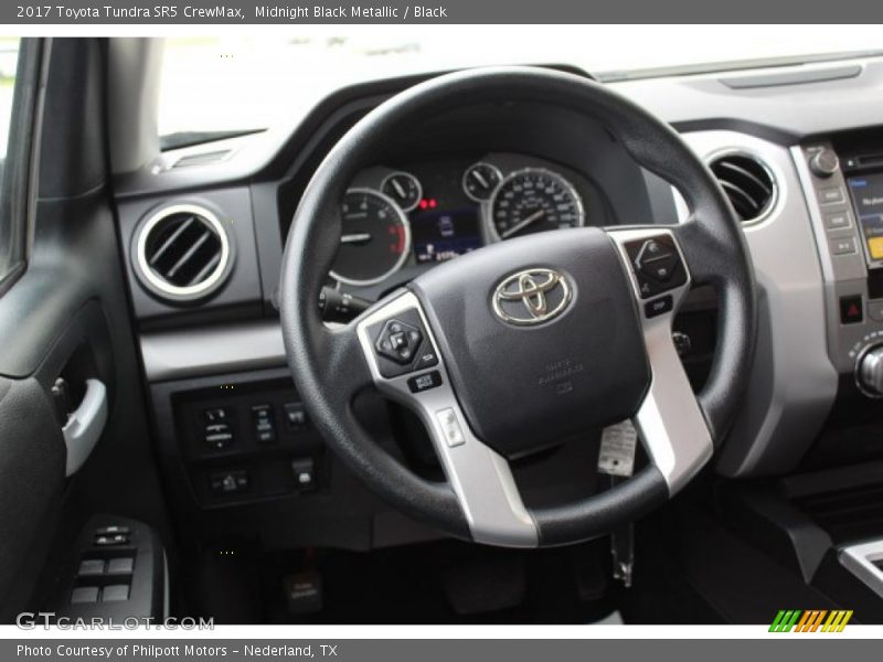 Midnight Black Metallic / Black 2017 Toyota Tundra SR5 CrewMax