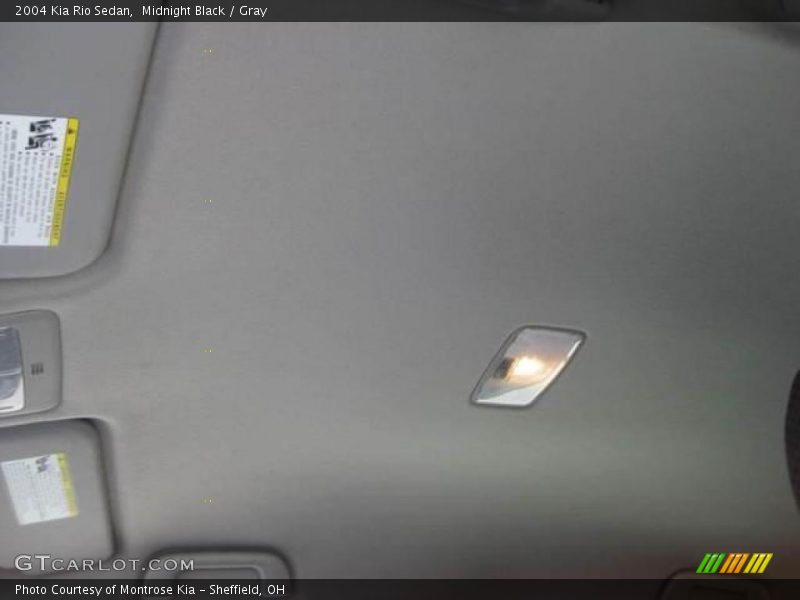 Midnight Black / Gray 2004 Kia Rio Sedan