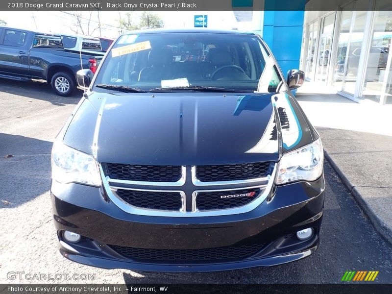 Black Onyx Crystal Pearl / Black 2018 Dodge Grand Caravan SXT