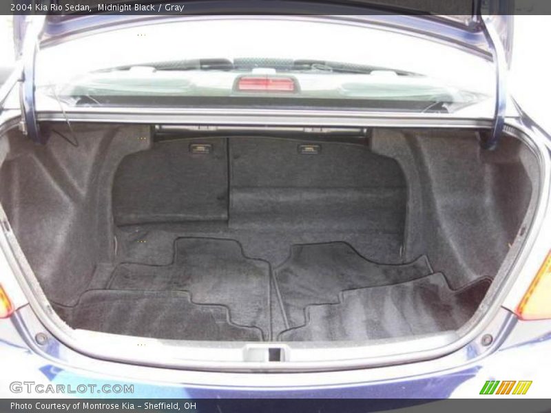 Midnight Black / Gray 2004 Kia Rio Sedan