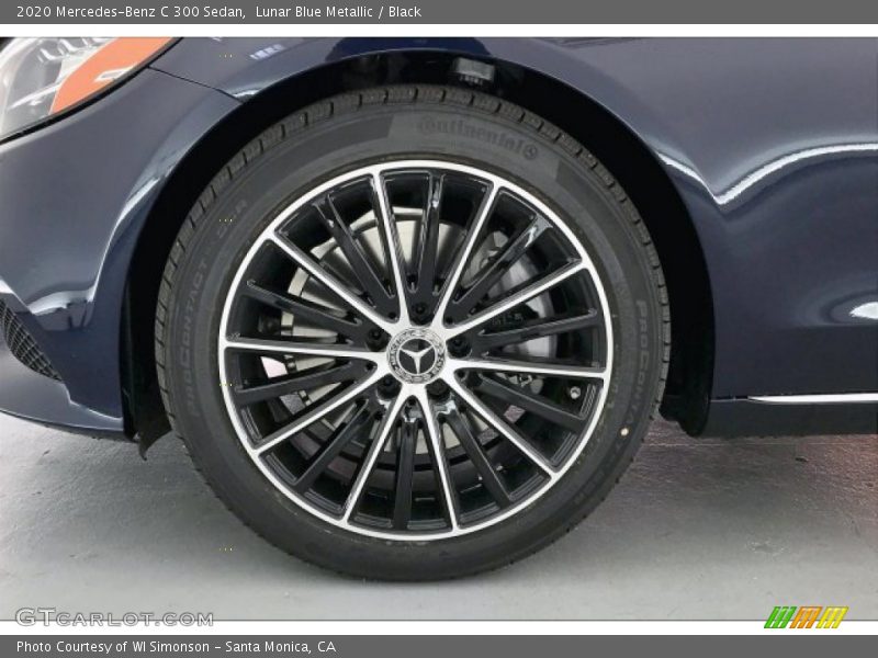 Lunar Blue Metallic / Black 2020 Mercedes-Benz C 300 Sedan
