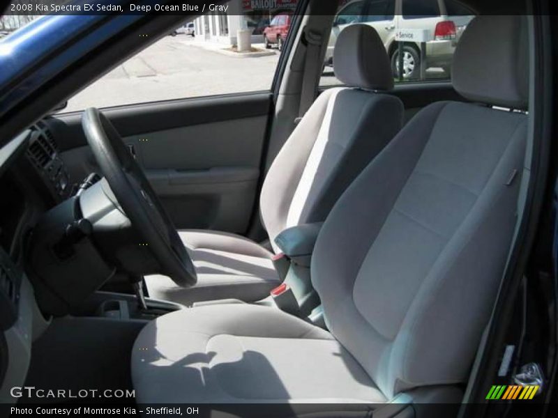 Deep Ocean Blue / Gray 2008 Kia Spectra EX Sedan