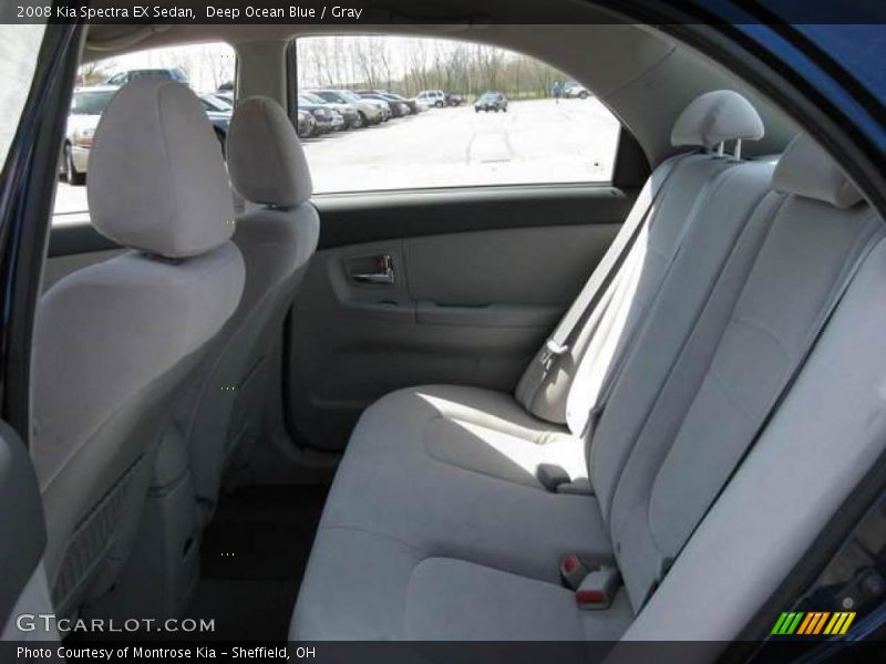 Deep Ocean Blue / Gray 2008 Kia Spectra EX Sedan