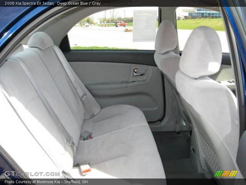 Deep Ocean Blue / Gray 2008 Kia Spectra EX Sedan