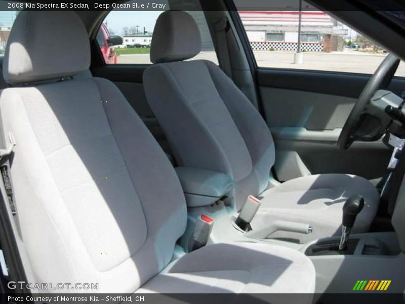 Deep Ocean Blue / Gray 2008 Kia Spectra EX Sedan