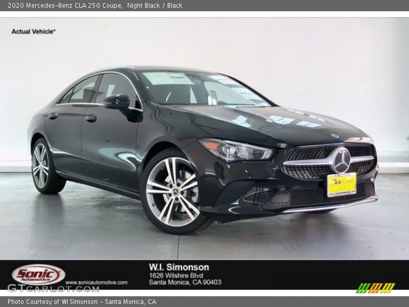 Night Black / Black 2020 Mercedes-Benz CLA 250 Coupe