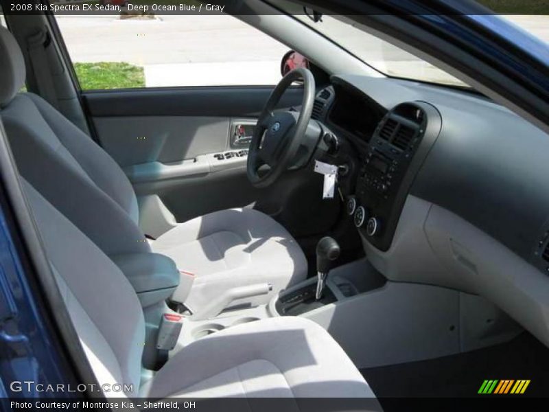 Deep Ocean Blue / Gray 2008 Kia Spectra EX Sedan