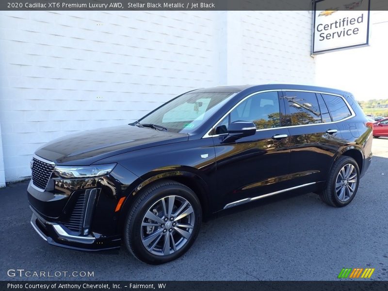 Stellar Black Metallic / Jet Black 2020 Cadillac XT6 Premium Luxury AWD
