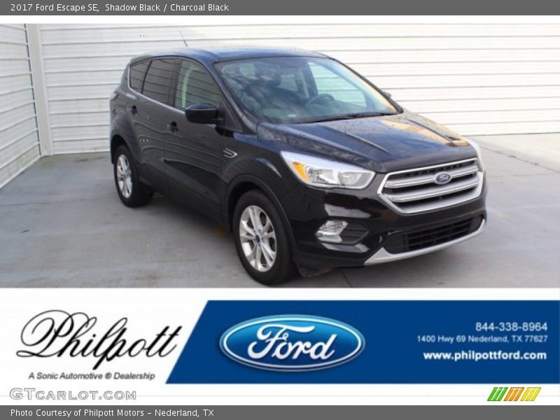 Shadow Black / Charcoal Black 2017 Ford Escape SE