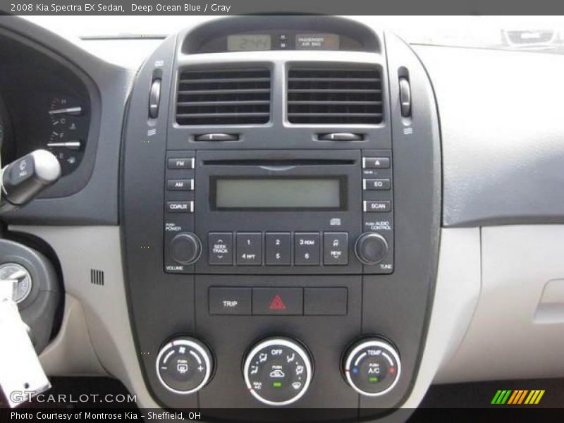 Deep Ocean Blue / Gray 2008 Kia Spectra EX Sedan